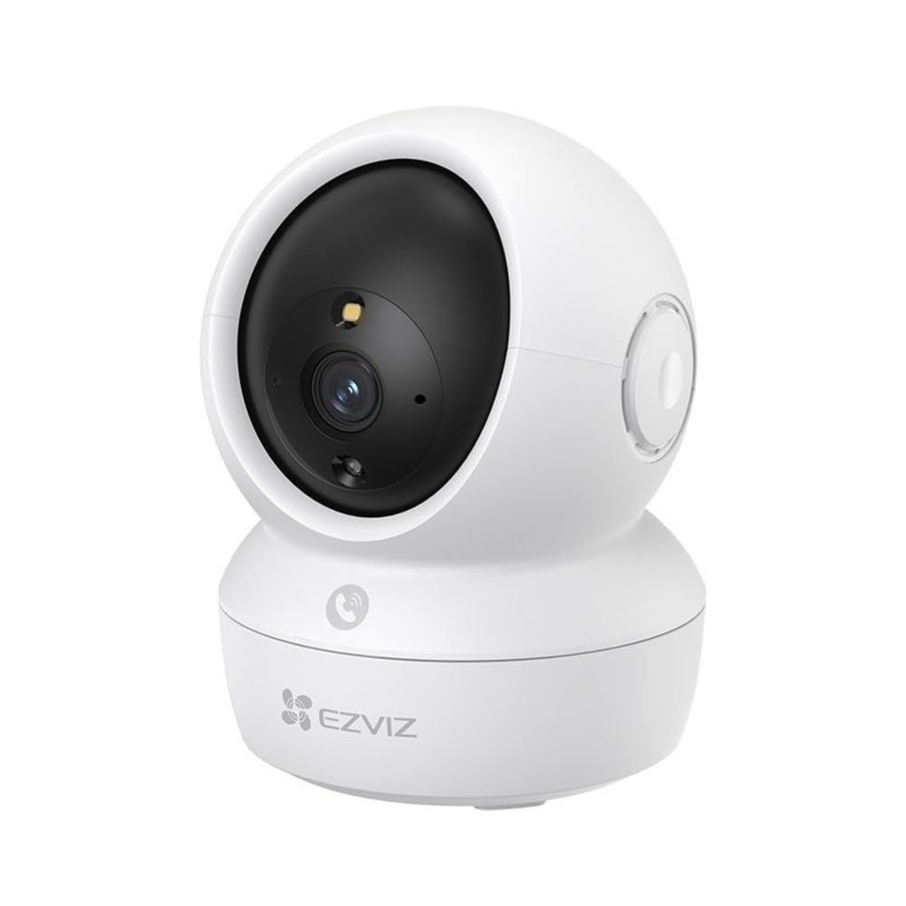 EZVIZ by Hikvision | 2K⁺/4MP AI Pan Tilt Home Security Wi-Fi Smart Camera | OneTouch Call Button | Motion Detection | Smart Color Night Vision | Panaromic View|SDCard Upto 512Gb|Alexa Enabled|H6C PRO