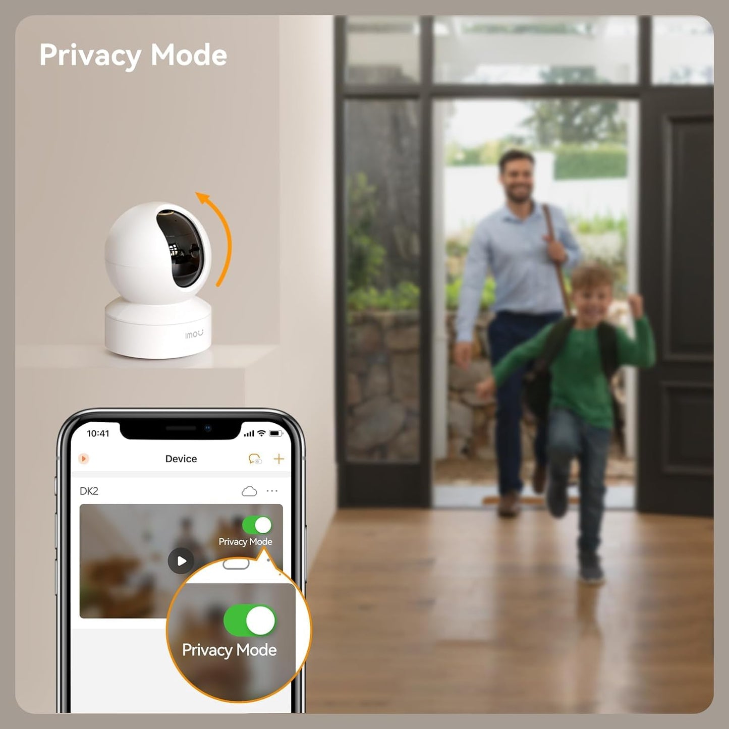 mou 4MP 2.5K QHD Image Smart CCTV Security WiFi Camera for Home, 360° Coverage, AI Human Detection, Siren Alarm, Night Vision 10M, 2-Way Talk, Supports 256GB SD Card, WiFi & Ethernet Connection
