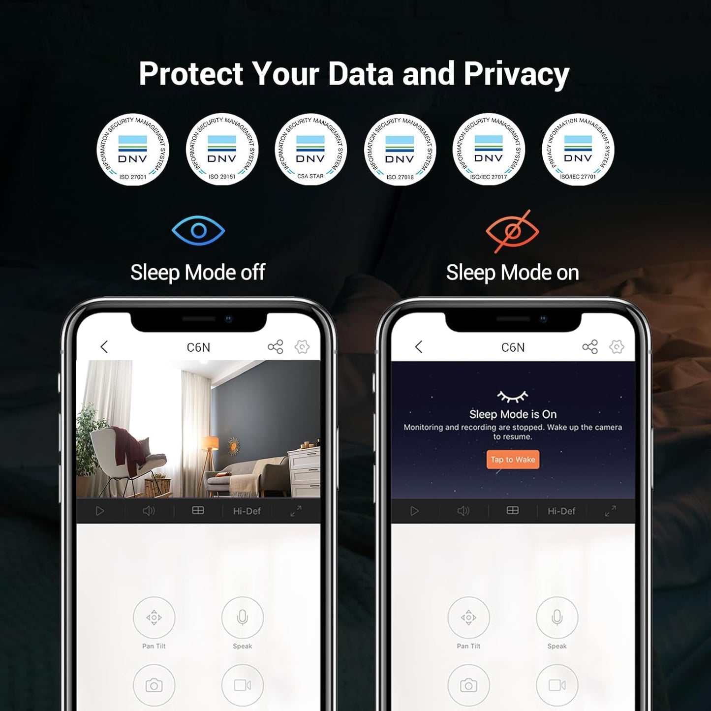 EZVIZ by Hikvision | 2K⁺/4MP AI Pan Tilt Home Security Wi-Fi Smart Camera | OneTouch Call Button | Motion Detection | Smart Color Night Vision | Panaromic View|SDCard Upto 512Gb|Alexa Enabled|H6C PRO