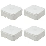 PVC Square Junction Box 4x4 Inches 4 Nos Pack for CCTV Cameras