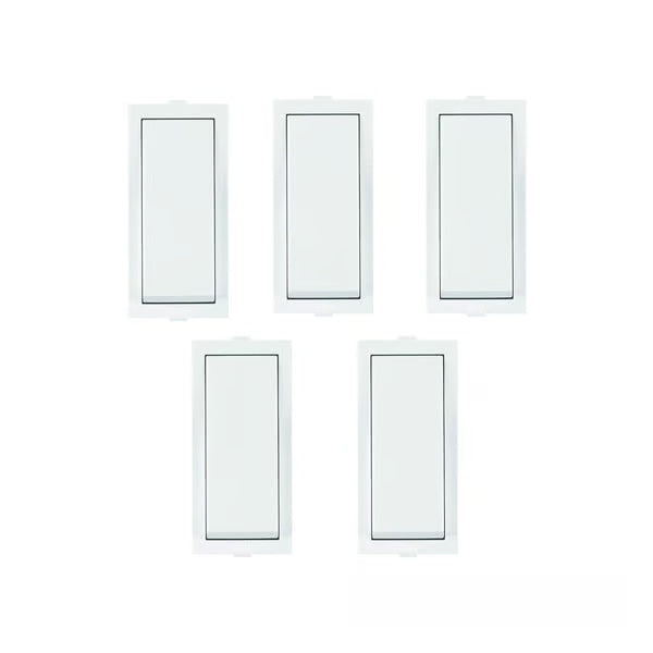 Anchor by Panasonic 6 A Polycarbonate Roma One Way Switch (White, Pack of 5)