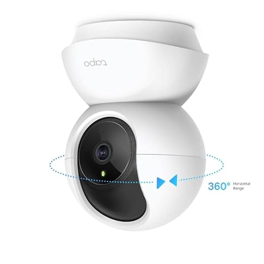 Tapo C210 360° 3MP Full HD 2304 X 1296P Video Pan/Tilt Smart Wi-Fi Security Camera | Alexa Enabled | 2-Way Audio| Night Vision| Motion Detection | Indoor CCTV White