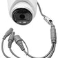 HIKVISION Color-VU DS-2CE70DF0T-PF 2 MP Night Vision Dome Indoor CCTV, Compatible for All HIKVISION 2MP and Above DVRs 3.6 mm Lens and Light Distance 20 m (Wired, White, 1080p)