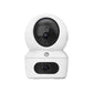 EZVIZ by Hikvision|H7C Dual-Lens Pan & Tilt Wi-Fi Camera|Dual 2k Lenses Resolution|Two Way Calling|360 Panoramic View|Color Night Vision|Privacy Mode|MicroSD Card Support Upto 512GB|White