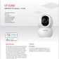 CP PLUS 2MP Full HD Wi-fi CCTV Camera | 360°View PT Camera | Motion Tracking | Cloud Monitoring | 2-Way Talk, Night Vision| Support SD Card (Up to 256 GB) | Privacy Mode - CP-E28A