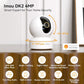 mou 4MP 2.5K QHD Image Smart CCTV Security WiFi Camera for Home, 360° Coverage, AI Human Detection, Siren Alarm, Night Vision 10M, 2-Way Talk, Supports 256GB SD Card, WiFi & Ethernet Connection
