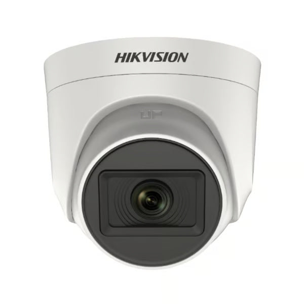 HIKVISION 5 MP Indoor Dome CCTV Camera with inbuilt Audio Mic DS-2CE76H0T-ITPFS White Wired, 1080P